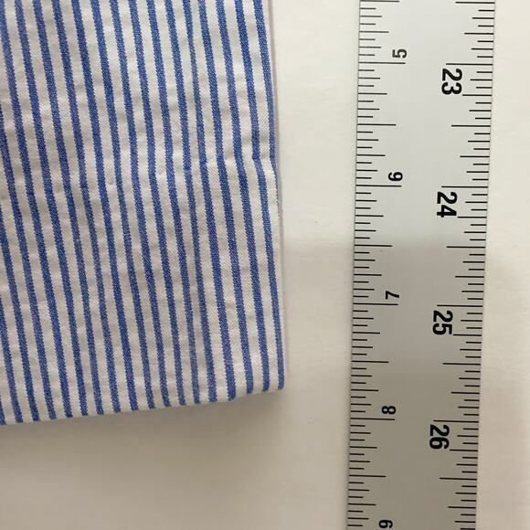 J Crew 14 NEW Womens Seersucker Skimmer Pant Blue White Nautical Marine - Picture 7 of 11